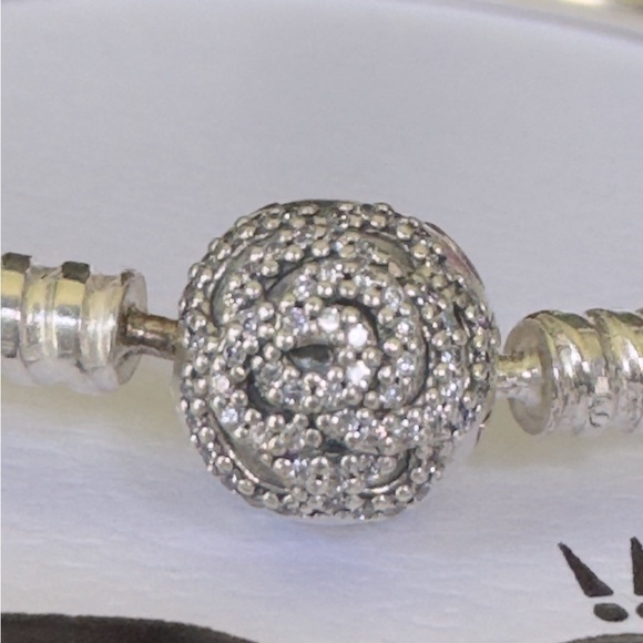 PANDORA Disney Beauty and the Beast Bracelet with Rose Clasp 590748CZ 7.5” - Picture 6 of 7